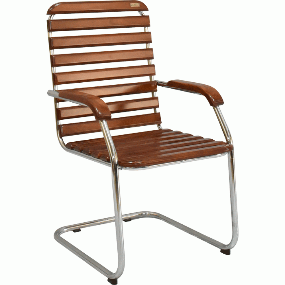 Wooden fixed chair // Wooden visitor chair // Visitor chair