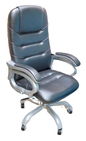 Semi Boss chair / Semi boss with artificial black leather