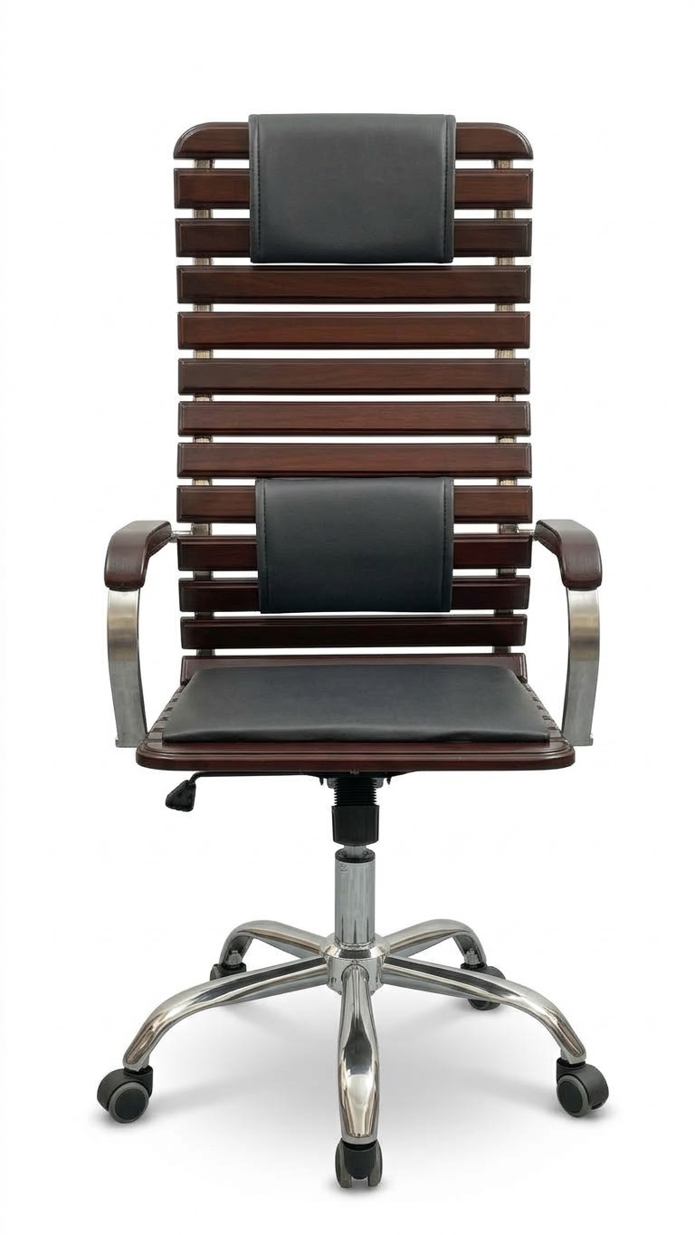 Director Swivel Wooden Chair // Wooden boss chair // Best Wooden chair // Chocolate Color