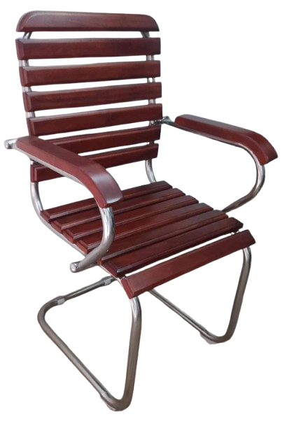 Wooden fixed chair // Wooden visitor chair // Visitor chair