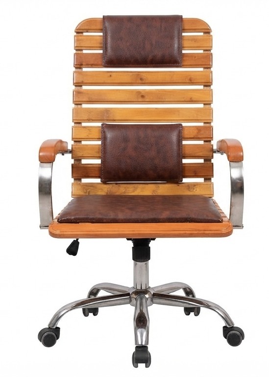 Director Swivel Wooden Chair // Wooden boss chair // Best Wooden chair